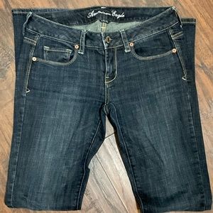 American Eagle Women Skinny Kick Distress Jean Pant, Sz: 4.